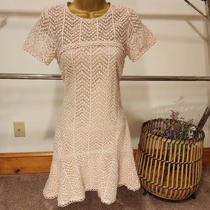Light pink tea dress